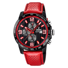 Cargar imagen en el visor de la galería, RELOJ EN CUERO PARA HOMBRE FESTINA THE ORIGINALS F20339/5 - ROJO
