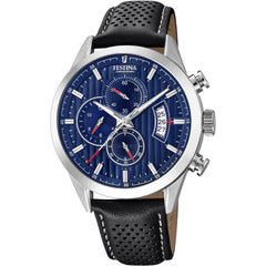 Cargar imagen en el visor de la galería, RELOJ EN CUERO PARA HOMBRE FESTINA TIMELESS CHRONO F20271/7 - NEGRO
