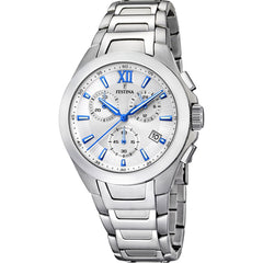 Cargar imagen en el visor de la galería, RELOJ MODERNO PARA HOMBRE FESTINA TIMELESS CHRONO F16678/7 - PLATEADO
