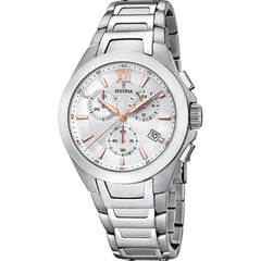 Cargar imagen en el visor de la galería, RELOJ MODERNO PARA HOMBRE FESTINA TIMELESS CHRONO F16678/A - PLATEADO
