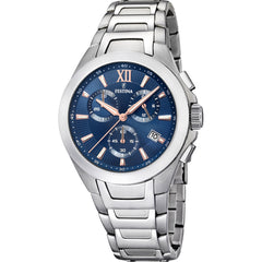 Cargar imagen en el visor de la galería, RELOJ MODERNO PARA HOMBRE FESTINA TIMELESS CHRONO F16678/B - PLATEADO

