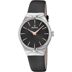 Cargar imagen en el visor de la galería, RELOJ EN CUERO PARA MUJER FESTINA PETITE F20388/3 - NEGRO

