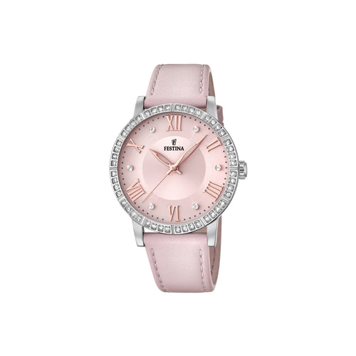 RELOJ EN CUERO PARA MUJER FESTINA BOYFRIEND F20412/2 - ROSA