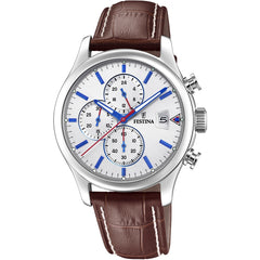 Cargar imagen en el visor de la galería, RELOJ EN CUERO PARA HOMBRE FESTINA TIMELESS CHRONO F20375/1 - MARRÓN
