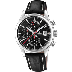 Cargar imagen en el visor de la galería, RELOJ EN CUERO PARA HOMBRE FESTINA TIMELESS CHRONO F20375/3 - NEGRO
