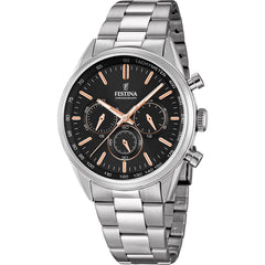 Cargar imagen en el visor de la galería, RELOJ MODERNO PARA HOMBRE FESTINA TIMELESS CHRONO F16820/B - PLATEADO

