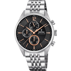 Cargar imagen en el visor de la galería, RELOJ ELEGANTE PARA HOMBRE FESTINA TIMELESS CHRONO F20285/6 - PLATEADO
