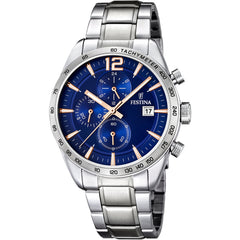Cargar imagen en el visor de la galería, RELOJ EXCLUSIVO PARA HOMBRE FESTINA TIMELESS CHRONO F16759/5 - PLATEADO
