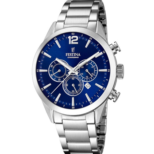 RELOJ EXCLUSIVO PARA HOMBRE FESTINA TIMELESS CHRONO F20343/7 - PLATEADO