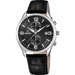 Cargar imagen en el visor de la galería, RELOJ EN CUERO PARA HOMBRE FESTINA TIMELESS CHRONO F6855/8 - NEGRO
