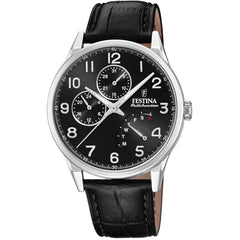 Cargar imagen en el visor de la galería, RELOJ EN CUERO PARA HOMBRE FESTINA MULTIFUNCTION F20278/C - NEGRO
