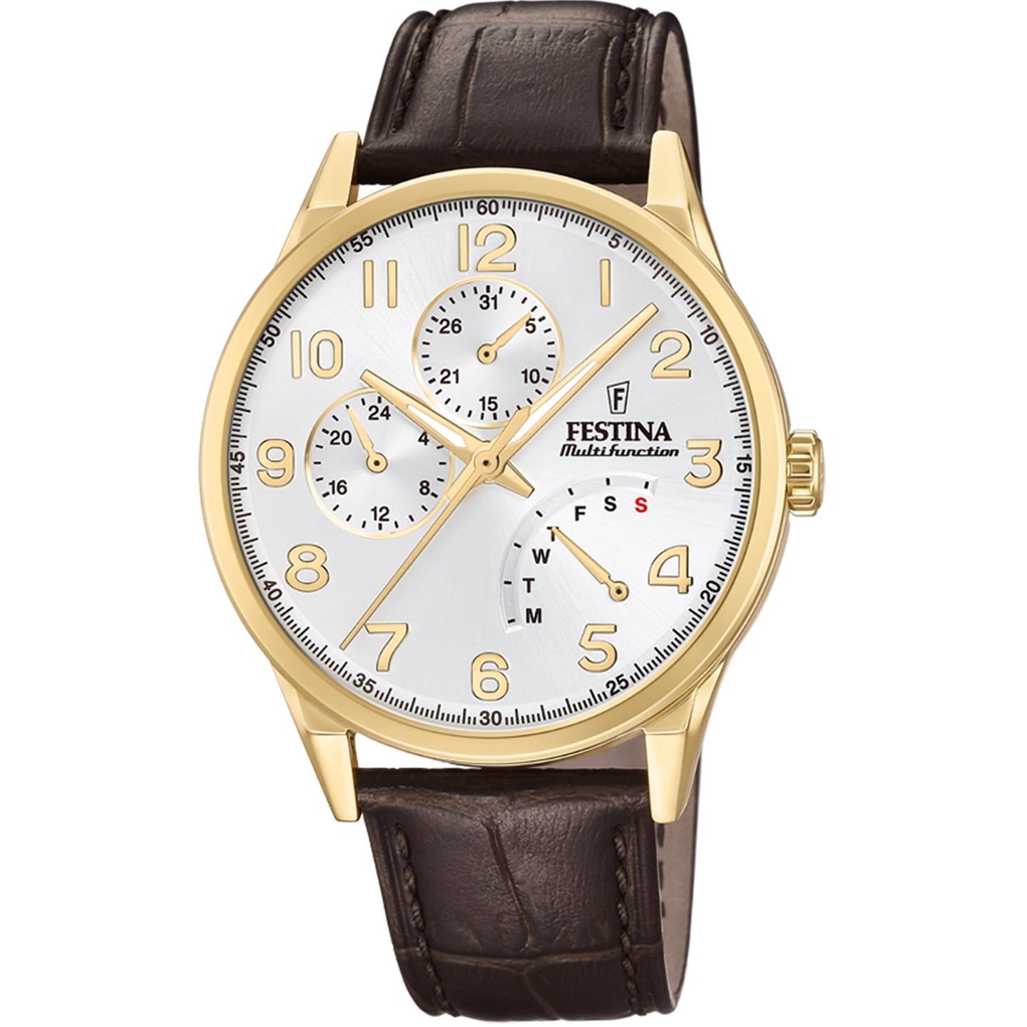 RELOJ EN CUERO PARA HOMBRE FESTINA MULTIFUNCTION F20279/A - MARRÓN