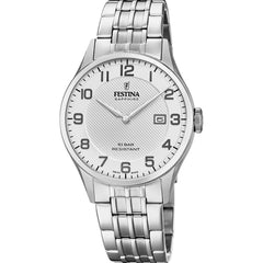 Cargar imagen en el visor de la galería, RELOJ CLASICO PARA HOMBRE FESTINA SWISS MADE F20005/1 - PLATEADO
