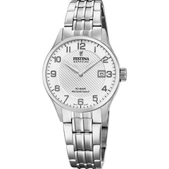 Cargar imagen en el visor de la galería, RELOJ CLASICO PARA MUJER FESTINA SWISS MADE F20006/1 - PLATEADO
