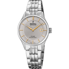 Cargar imagen en el visor de la galería, RELOJ CLASICO PARA MUJER FESTINA SWISS MADE F20006/2 - PLATEADO
