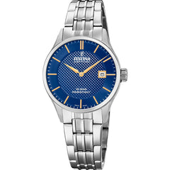 Cargar imagen en el visor de la galería, RELOJ CLASICO PARA MUJER FESTINA SWISS MADE F20006/3 - PLATEADO
