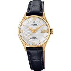Cargar imagen en el visor de la galería, RELOJ EN CUERO PARA MUJER FESTINA SWISS MADE F20011/1 - NEGRO
