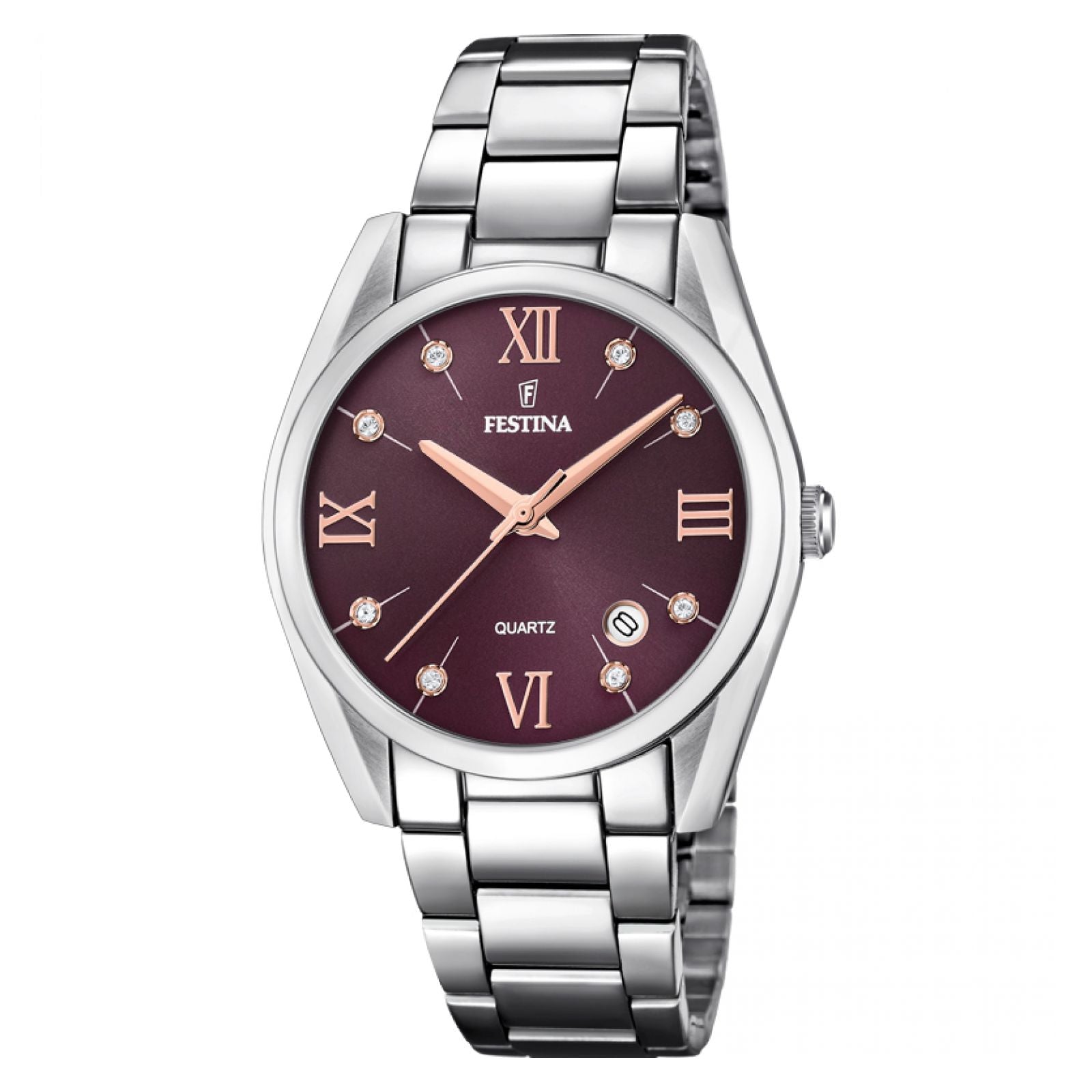 RELOJ ELEGANTE PARA MUJER FESTINA BOYFRIEND F16790/E - PLATEADO