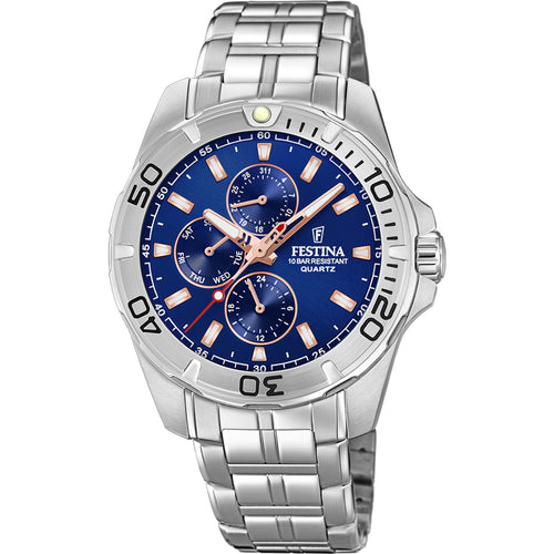 RELOJ CRONOGRAFO PARA HOMBRE FESTINA MULTIFUNCTION F20445/5 - PLATEADO