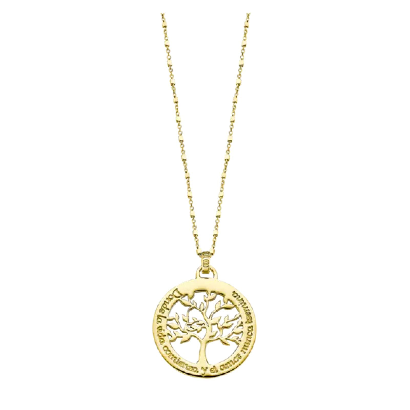 Orecchini AMEN argento 925 rodio/rosé a lobo angelo albero della vita
