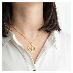 Cargar imagen en el visor de la galería, COLLAR ÁRBOL DE LA VIDA LOTUS SILVER TREE OF LIFE LP1641-1/2 PLATA, MUJER
