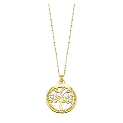 Cargar imagen en el visor de la galería, COLLAR ÁRBOL DE LA VIDA LOTUS SILVER TREE OF LIFE LP1641-1/2 PLATA, MUJER
