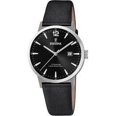 Cargar imagen en el visor de la galería, RELOJ EN CUERO PARA HOMBRE FESTINA TITANIUM F20471/3 - NEGRO
