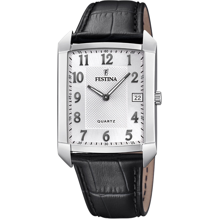 RELOJ EN CUERO PARA HOMBRE FESTINA CLASSIC LEATHER F20464/1 - NEGRO