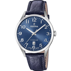 Cargar imagen en el visor de la galería, RELOJ EN CUERO PARA HOMBRE FESTINA TITANIUM F20467/2 - AZUL
