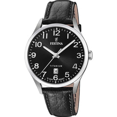Cargar imagen en el visor de la galería, RELOJ EN CUERO PARA HOMBRE FESTINA TITANIUM F20467/3 - NEGRO
