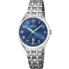 Cargar imagen en el visor de la galería, RELOJ CLASICO PARA MUJER FESTINA TITANIUM F20468/2 - PLATEADO
