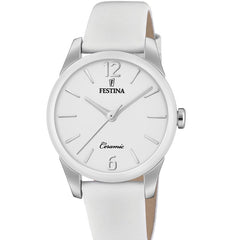 Cargar imagen en el visor de la galería, RELOJ EN CUERO PARA MUJER FESTINA CERAMIC F20473/4 - BLANCO
