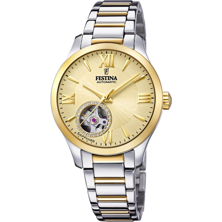 RELOJ ELEGANTE PARA MUJER FESTINA AUTOMATIC F20489/2 - MULTICOLOR