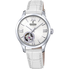 Cargar imagen en el visor de la galería, RELOJ EN CUERO PARA MUJER FESTINA AUTOMATIC F20490/1 - BLANCO

