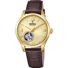 Cargar imagen en el visor de la galería, RELOJ EN CUERO PARA MUJER FESTINA OUT OF CORE COLLECTION F20491/1 - MARRÓN
