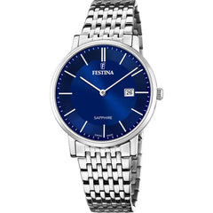 Cargar imagen en el visor de la galería, RELOJ CLASICO PARA HOMBRE FESTINA SWISS MADE F20018/2 - PLATEADO

