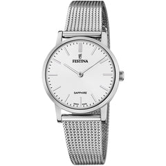 Cargar imagen en el visor de la galería, RELOJ CLASICO PARA MUJER FESTINA SWISS MADE F20015/1 - PLATEADO

