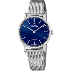Cargar imagen en el visor de la galería, RELOJ CLASICO PARA MUJER FESTINA SWISS MADE F20015/2 - PLATEADO
