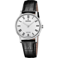 Cargar imagen en el visor de la galería, RELOJ EN CUERO PARA MUJER FESTINA SWISS MADE F20013/2 - NEGRO
