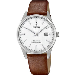 Cargar imagen en el visor de la galería, RELOJ EN CUERO PARA HOMBRE FESTINA CLASSIC METAL F20512/2 - MARRÓN
