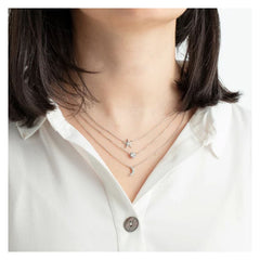 Cargar imagen en el visor de la galería, COLLAR LUNA/ESTRELLA LOTUS SILVER LP3045-1/1 PLATA, MUJER
