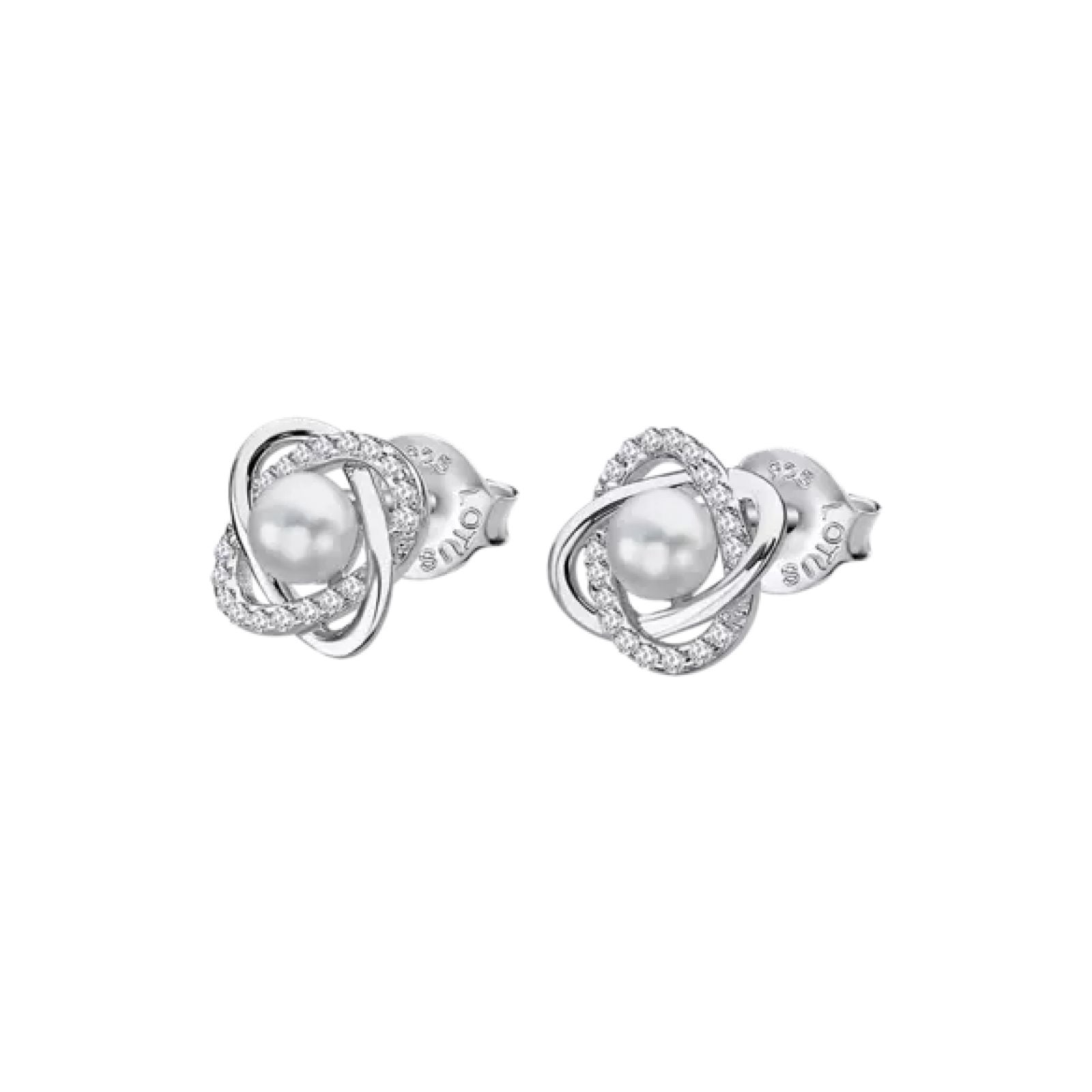 ARETES PERLA LOTUS SILVER PEARLS LP3094-4/1 PLATA, MUJER