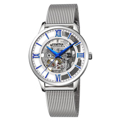 Cargar imagen en el visor de la galería, RELOJ CON ESQUELETO PARA HOMBRE FESTINA SKELETON AUTOMATIC F20534/1 - PLATEADO
