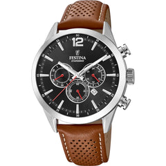 Cargar imagen en el visor de la galería, RELOJ EN CUERO PARA HOMBRE FESTINA TIMELESS CHRONO F20542/6 - MARRÓN
