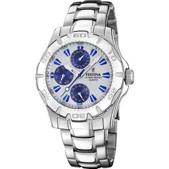 Cargar imagen en el visor de la galería, RELOJ ELEGANTE PARA HOMBRE FESTINA MULTIFUNCTION F16242/I - PLATEADO
