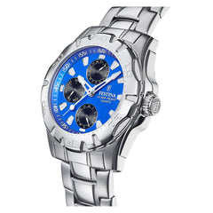 Cargar imagen en el visor de la galería, RELOJ ELEGANTE PARA HOMBRE FESTINA MULTIFUNCION F16242/J - PLATEADO

