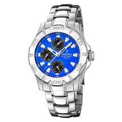 Cargar imagen en el visor de la galería, RELOJ ELEGANTE PARA HOMBRE FESTINA MULTIFUNCION F16242/J - PLATEADO
