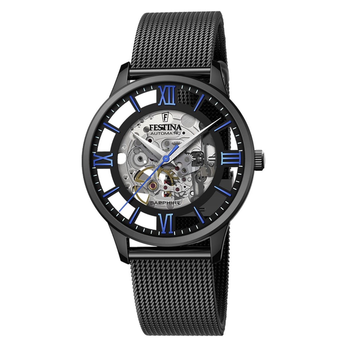 RELOJ CON ESQUELETO PARA HOMBRE FESTINA SKELETON F20535/3 - NEGRO