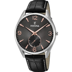 Cargar imagen en el visor de la galería, RELOJ EN CUERO PARA HOMBRE FESTINA RETRO F6870/3 - NEGRO
