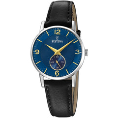 Cargar imagen en el visor de la galería, RELOJ EN CUERO PARA MUJER FESTINA CLASSIC LEATHER F20570/3 - NEGRO
